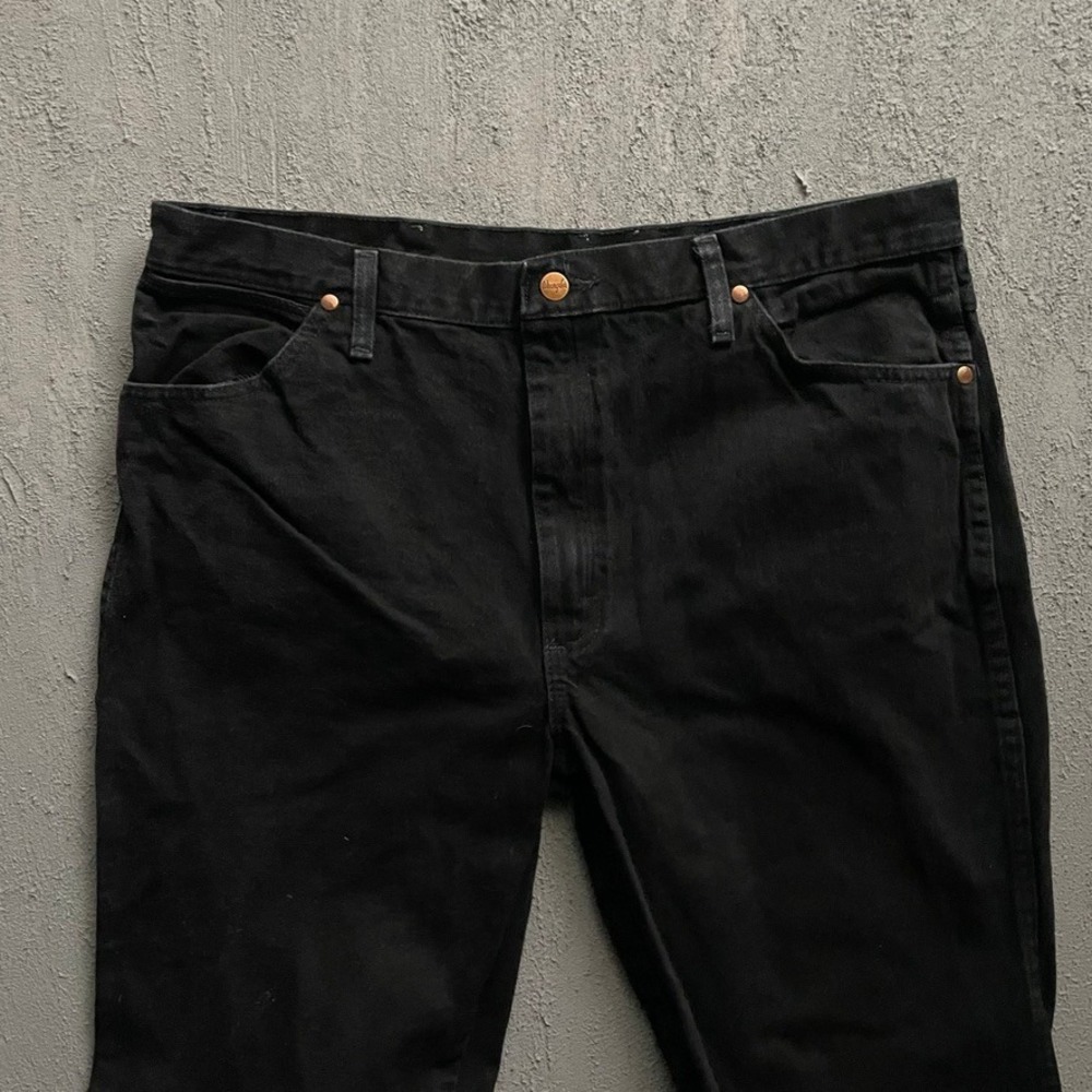 Vintage Cowboy Cut Slim Fit Jeans Mens 36x28 Black 90s Wrangler